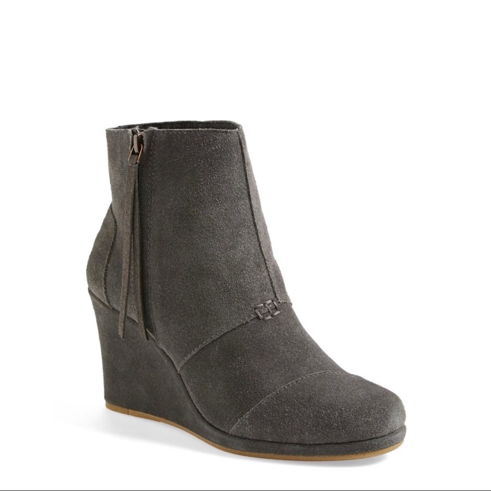 TOMS wedge booties- NEW